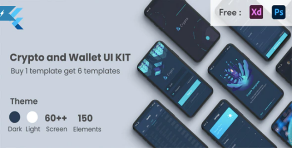 Crypto App Flutter Wallet and Crypto UI KIT Template