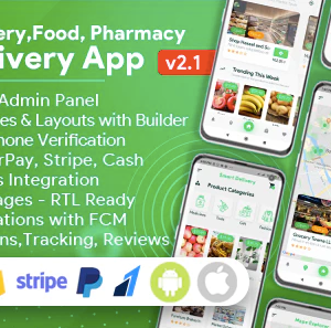 Grocery, Food, Pharmacy, Store Delivery Mobile App