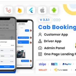 Flutter Complete Taxi Booking Solution
