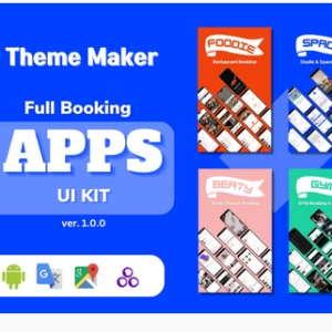 Flutter theme maker- booking app
