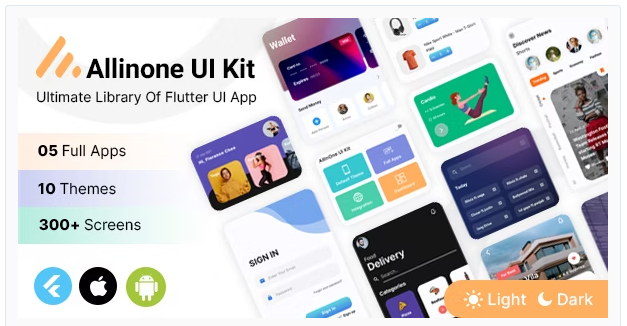 Allinone Flutter Template - Flutter UI Kit