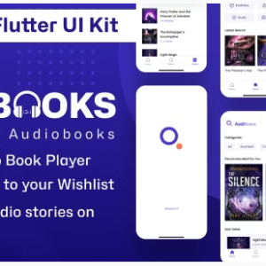 AudiBooks Flutter Full UI KIt | Audio & Ebook Flutter UI Tamplate