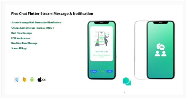 Flutter Stream Full Chat App with Firebase Android & IOS