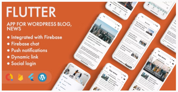 Flutter app for WordPress news and blogs