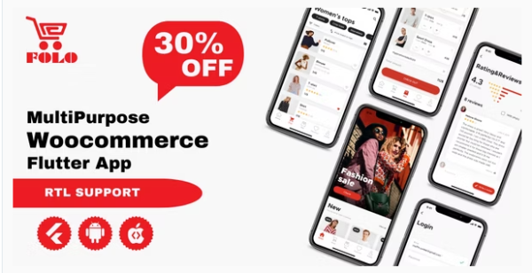 Folo Flutter App for Woocommerce