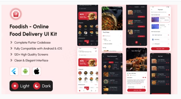Foodish - Online Food Delivery Flutter UI Kit