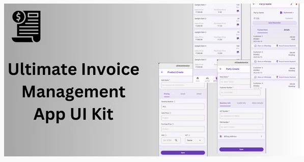InvoiceGen Pro - Flutter UI Kit