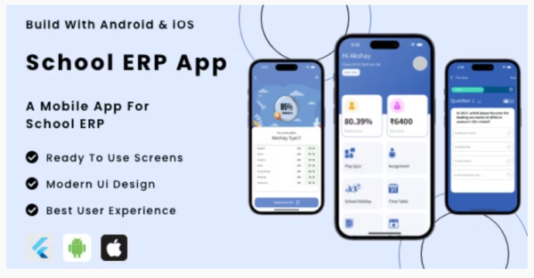 School ERP App - Flutter Mobile App Template