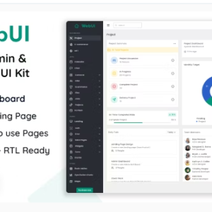 WebUi - Flutter Admin & Dashboard UI Kit