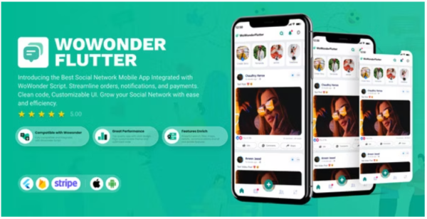 WoWonder Flutter - For WoWonder Social PHP Script