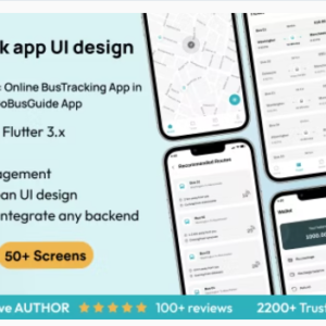 BusTracker UI Template: Online BusTracking App in Flutter(Android, iOS) | GoBusGuide App