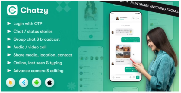 Chatzy - Whatsapp Clone Full Chat & Call App