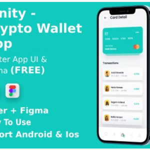 Crypto Wallet And Finance App | UI Kit | Flutter | Figma FREE | Life Time Update | Binity