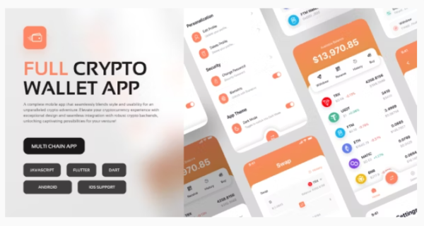 Flutter - Ultimate Crypto Wallet Solution: Fully Functional Mobile App with Admin Panel