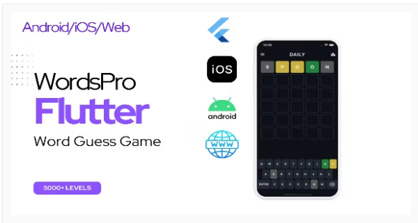 Flutter WordsPro - Word Guess Game
