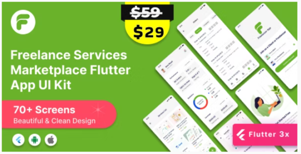 Freelance Services Marketplace Flutter App UI Kit