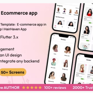 HairWigs Ecommerce UI Template: E-commerce app in Flutter(Android, iOS) App | HairHaven App