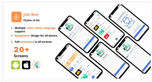 Job finder Flutter UI Kit