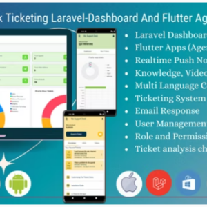 Rio Help Desk Ticketing Laravel-Dashboard And Flutter Agent, User Apps
