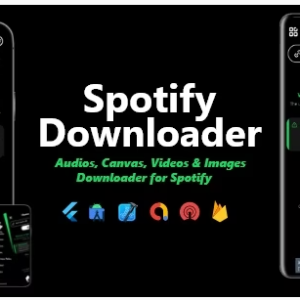 Spotify Downloader - Spotify Audios, Canvas, Videos & Images Downloader | ADMOB, ONESIGNAL, FIREBASE