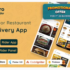 eRestro - Single Vendor Restaurant Flutter App