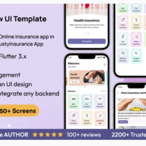 iCoverNow UI Template: Online Insurance app in Flutter(Android, iOS) | TrustyInsurance App