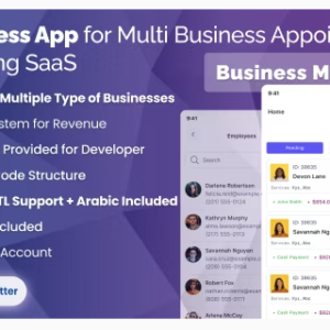 Business App Shop App (Flutter) for Multi Business Appointment Booking SaaS Marketplace System