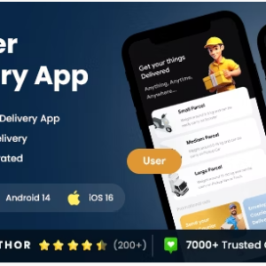 4 App Template | Courier Delivery App | Delivery App | Cab Book