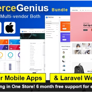 eCommerce Genius - Advanced Multi Vendor Online Store and Mobile App Bundle