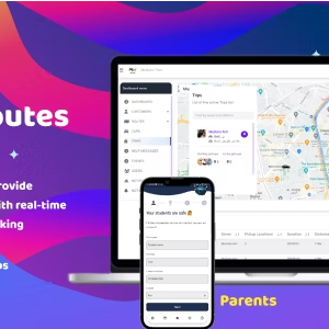 Medians School Route APP Full Solution with Backend