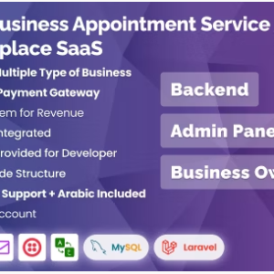 Multi Business Appointment Booking Marketplace SaaS System Backend Admin Panel Owner Panel PHP