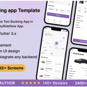 Urbanride template: Online Texi Booking App in Flutter (Android, iOS) | CityRideNow App