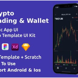 Crypto Trading Android + iOS + Figma + XD + Sketch | Ionic | Template | Life Time Update