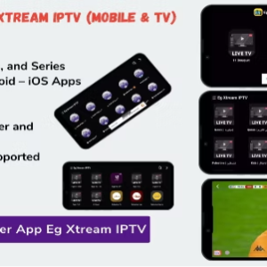 Eg Xtream IPTV Player - Flutter App MOBILE & Android Tv - Admob