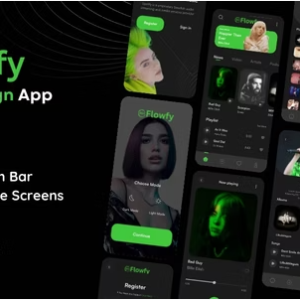 Flowfy (Spotify Redesign), Flutter App Template