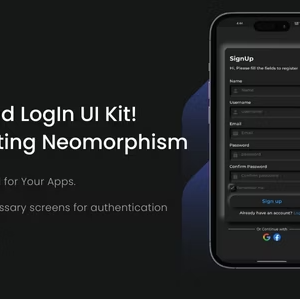 Flutter Neomorphic Auth UI Kit, Login and Sign Up UI