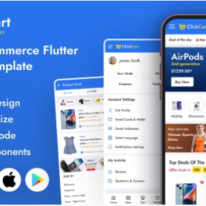 ClickCart - Flutter CLI eCommerce Mobile App Template