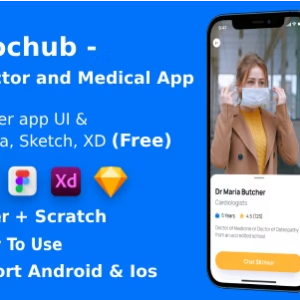 DocHub ANDROID + IOS + FIGMA + SKETCH | UI Kit | Flutter | Doctor & Medical App