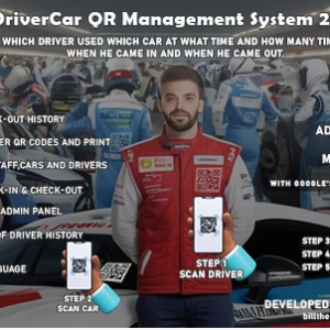 DriverCar QR Managment System built with Google's Flutter