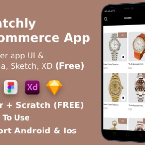 Watchly | ANDROID + IOS + FIGMA | UI Kit | Flutter | Ecommerce Watch APP