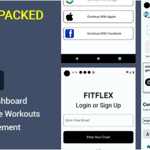 FitFlex Fitness Mobile Application Template