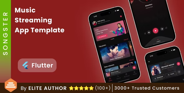 Online Music Streaming App | Music Player App | Music App | Flutter | Songster