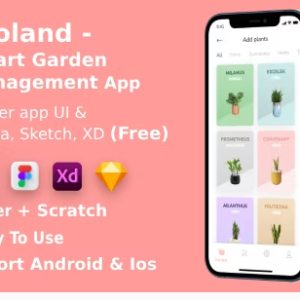 Ecoland | ANDROID + IOS + FIGMA | UI Kit | Flutter | SMART GARDEN MANAGEMENT APP