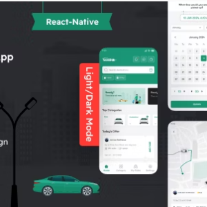 Taxido - React Native Taxi App | Rider + Driver App UI KIT