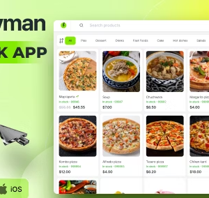 Foodyman - Restaurant KIOSK App (iOS, Android)