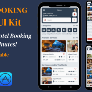 Hotels Booking App Flutter UI Kit - Comprehensive & Customizable Solution for Mobile and Tablet