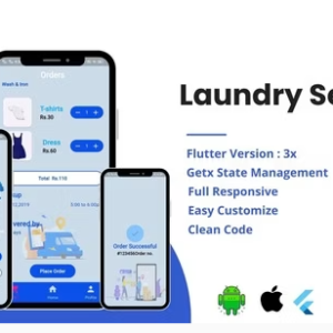 Laundry Service Flutter Full UI Template