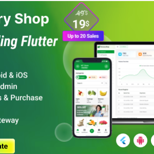 Grocery Selling Flutter App with Admin panel SAAS