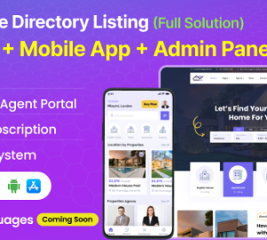 Homeco - Real Estate Directory Listing Laravel Script with Flutter Mobile App (Bundle)